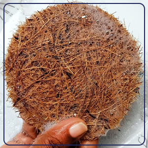 Natural Coir Utensil Washing Scrub - Pack of 3