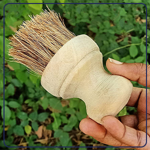 Natural Coir Pan Brush - Pack of 1